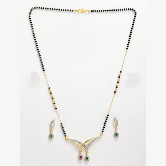 Artificial Mangalsutra - set met oorbellen