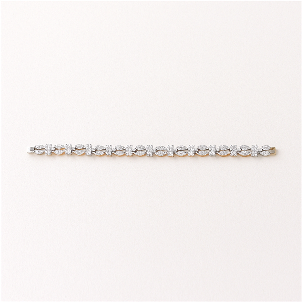 Klassieke Armband met 2-Tone Rhodium Plating