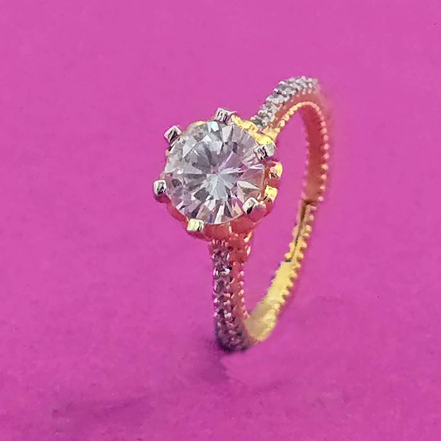 Verlovingsring - imitatie diamant