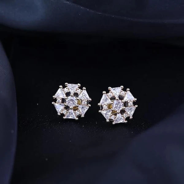 Oorstuds met diamantjes