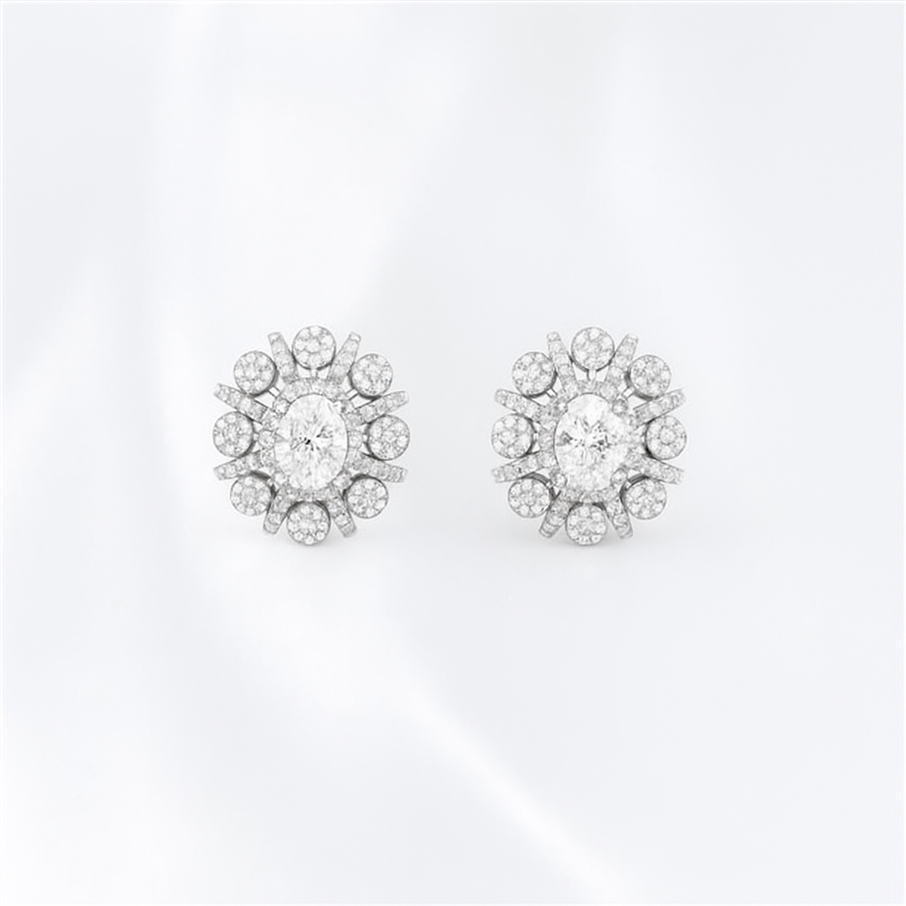 Oorstuds met steentjes