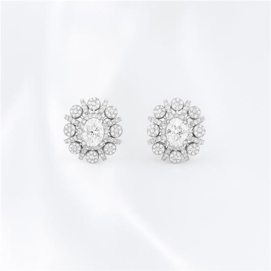 Oorstuds met steentjes