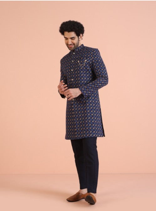 Heren Indowestern Sherwani-set -pre order