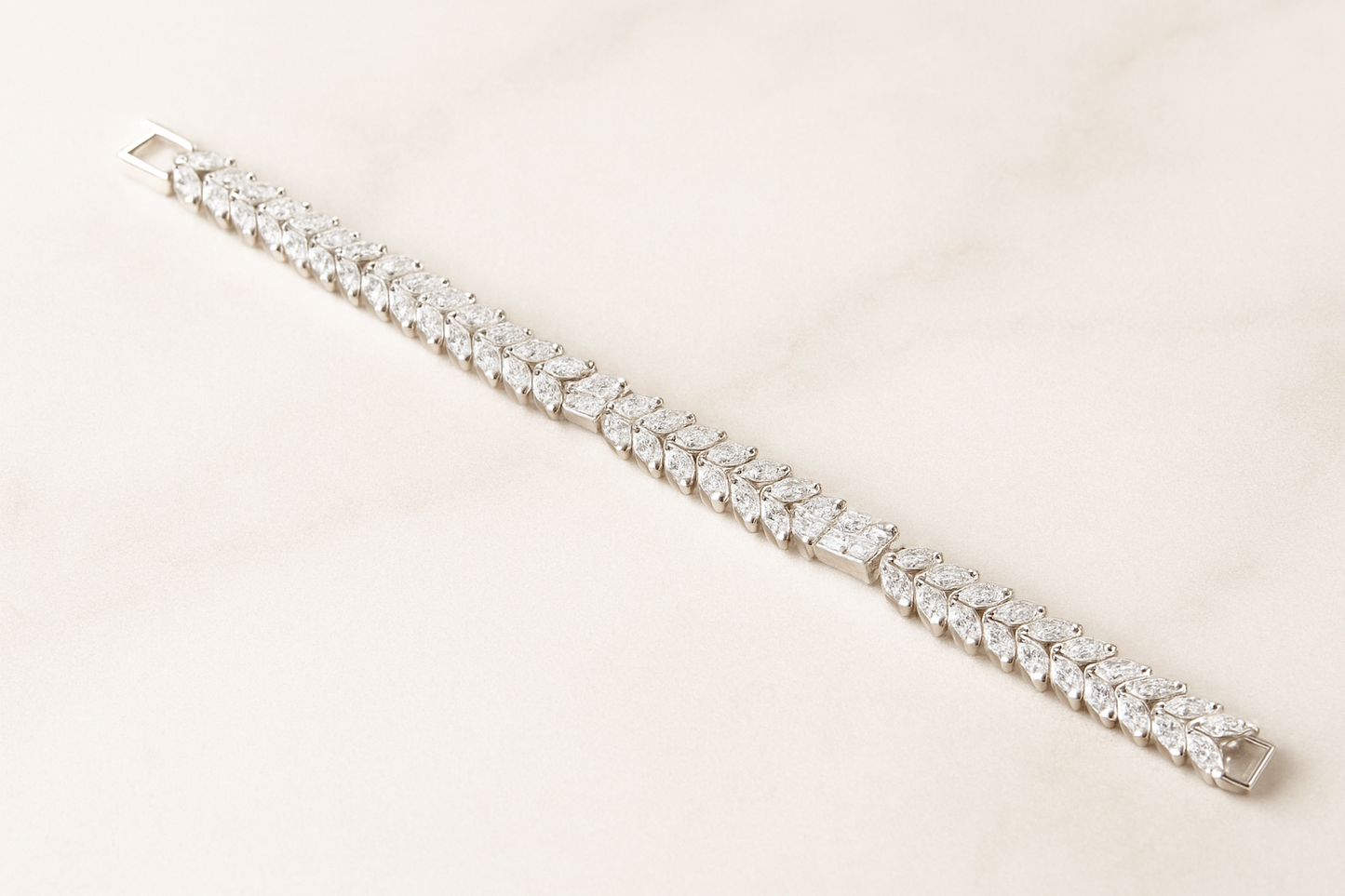 Klassieke Armband met Rhodium Plating