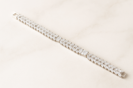 Klassieke Armband met Rhodium Plating