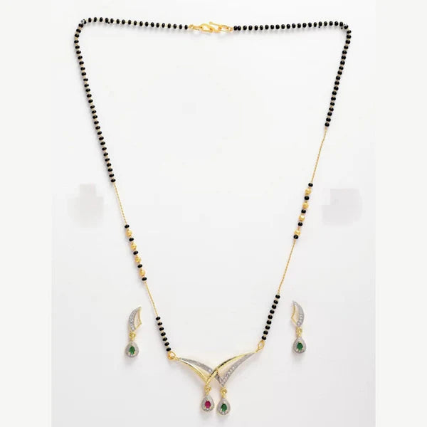 Artificial Mangalsutra - set met oorbellen