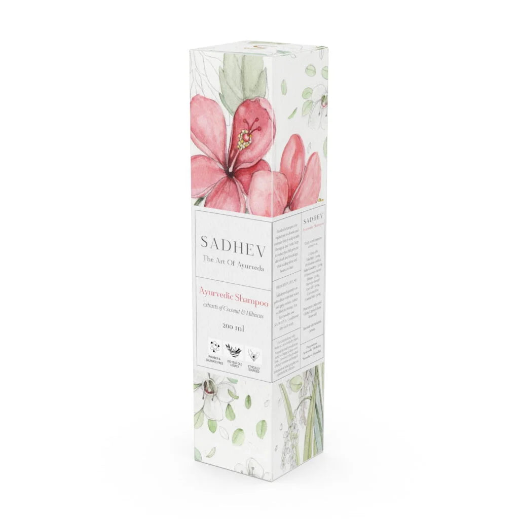 Ayurvedische shampoo - hisbiscus en kokosnoot