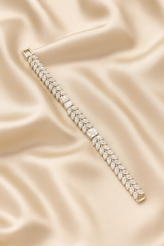 Klassieke Armband met Rhodium Plating