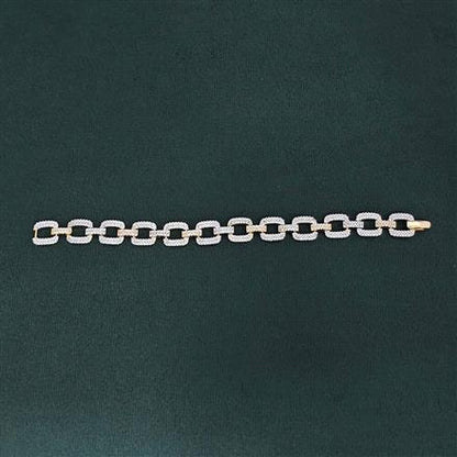 Schakelarmband met steentjes