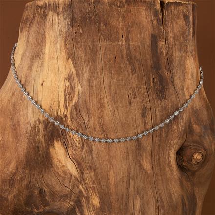 Zeer subtiele buikketting met steentjes