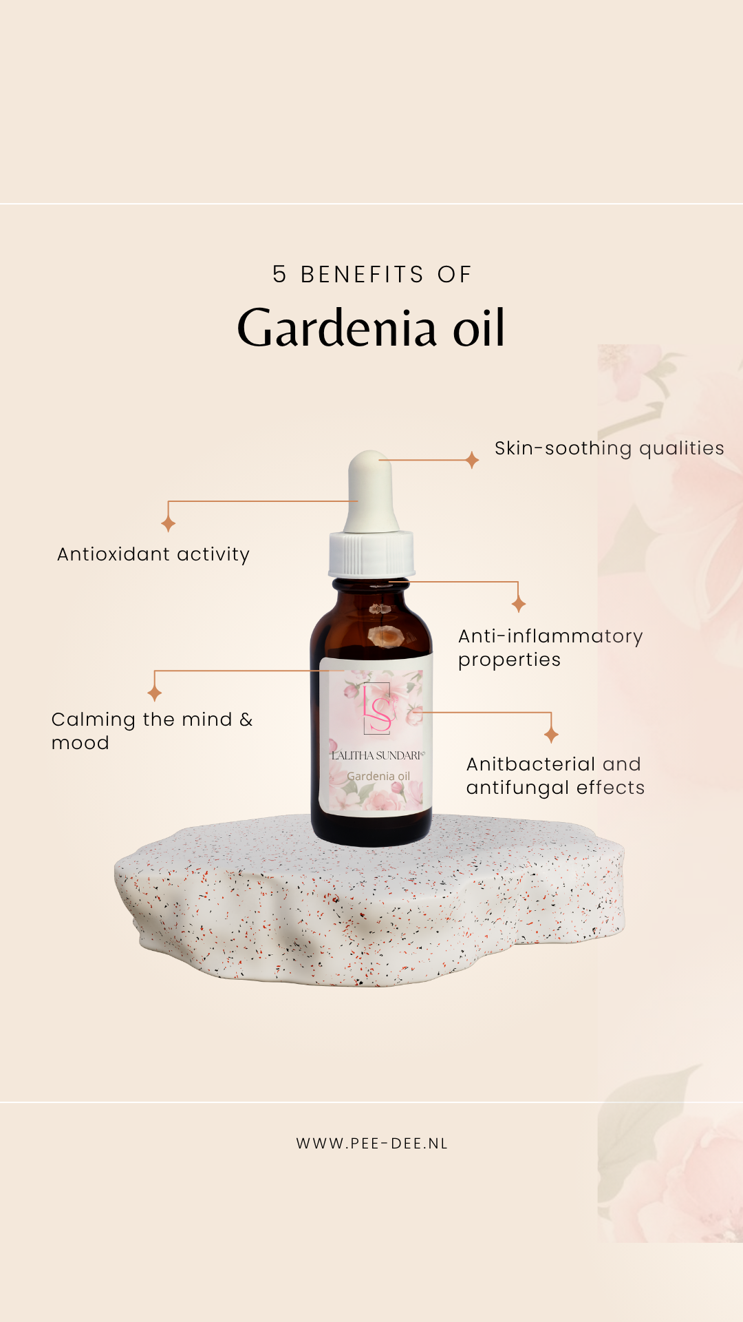 Gardenia olie Lalitha Sundari Ayurveda