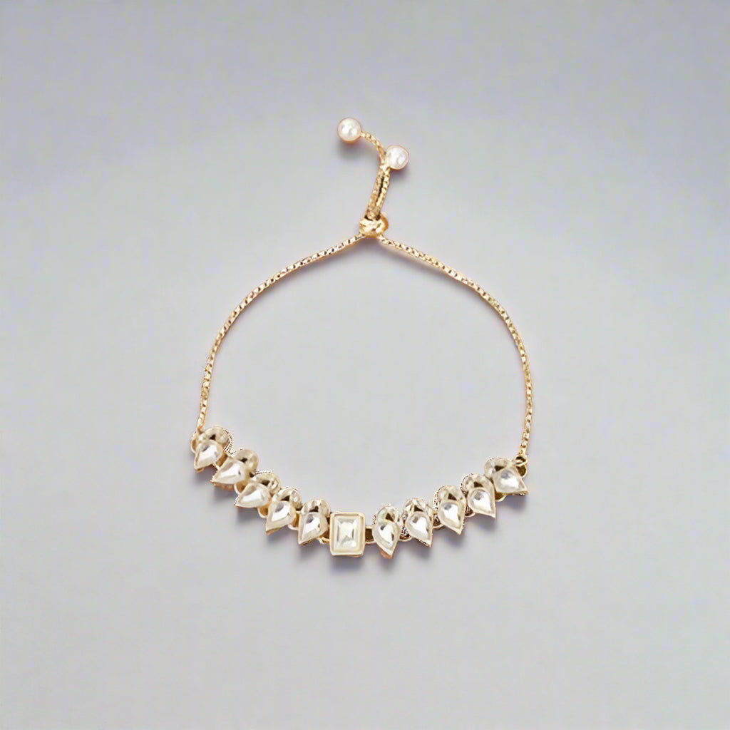 Indo Western Delicate Armband met Gouden Plating