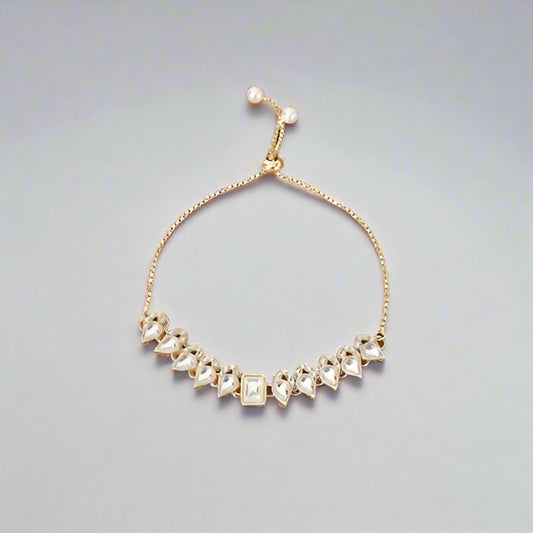 Indo Western Delicate Armband met Gouden Plating