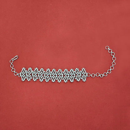 Amerikaanse diamanten armband met tweekleurige rhodiumplating