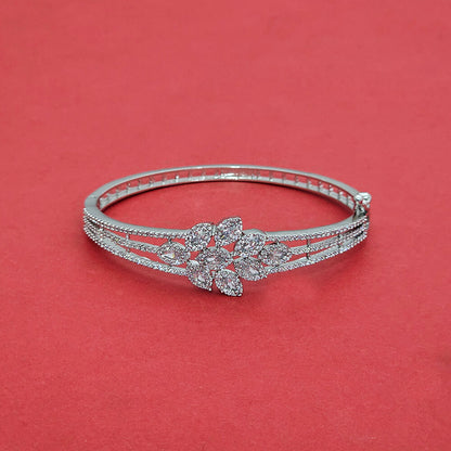 Brede slavenarmband met steentjes