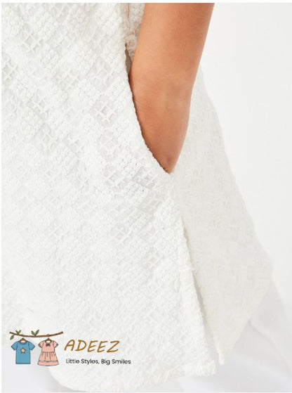 White Kurta – Boys Size 3 (Top Only)