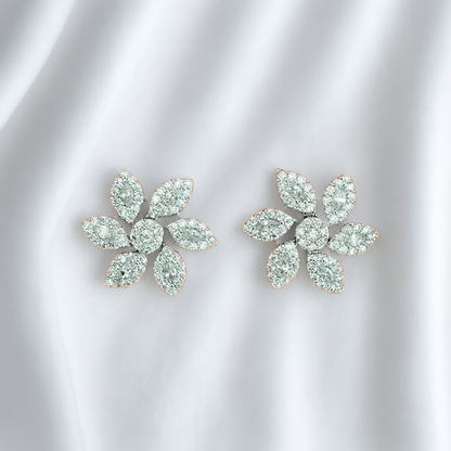 Subtiele oorstuds met steentjes